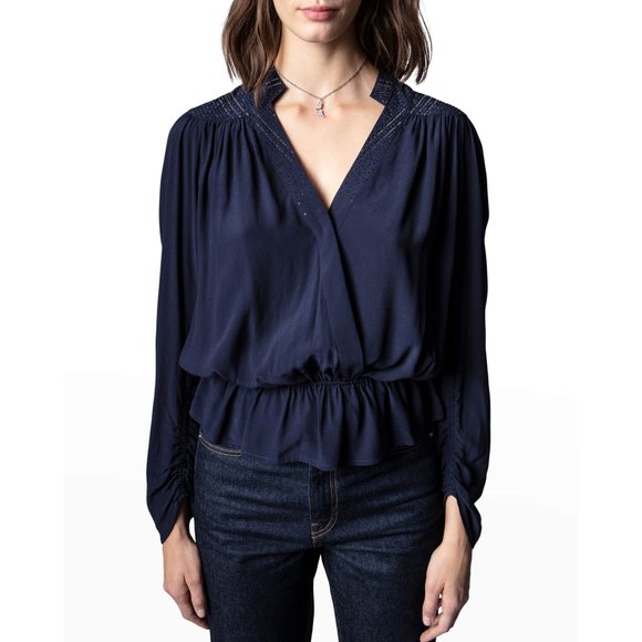 Zadig & Voltaire Tori Strass Top XS - Picture 1 of 5